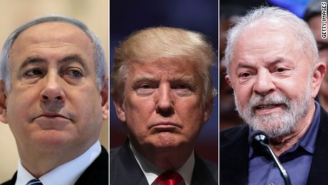 In Brazil and Israel, leaders show Trump there can be political next acts