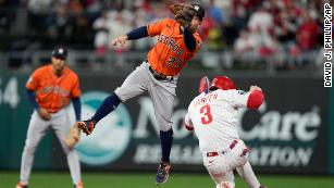 World Series: Philadelphia Phillies strike first in World Series, beat  Houston Astros in Game 1 extra innings thriller