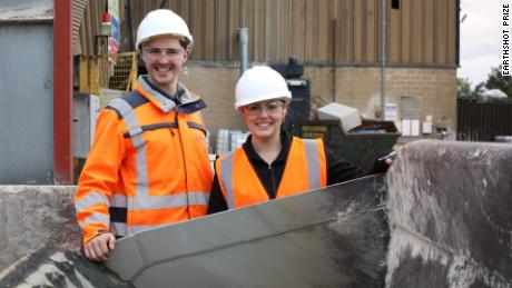 Scott Bush and Natasha Boulding of Low Carbon Materials, a UK-based company which is another of the 2022 finalists.