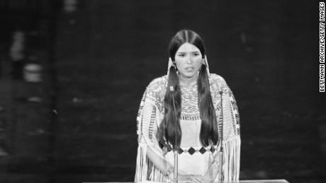 Sacheen Littlefeather famously declined the best actor Oscar on behalf of Marlon Brando at the 1973 Academy Awards. In her speech, she spoke out against Hollywood&#39;s treatment of Native Americans.