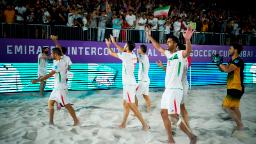 221107121935 01 iran beach soccer 110622 restricted hp video Iranian football federation says players who protested during international tournament will be 'dealt with'