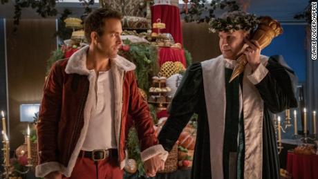 Ryan Reynolds and Will Ferrell in the musical-comedy &#39;Spirited,&#39; hitting theaters en route to Apple TV+.
