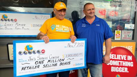 Joseph Chahayed is the shop owner who sold the winning Powerball ticket. Chahayed now receives a $1 million bonus check.