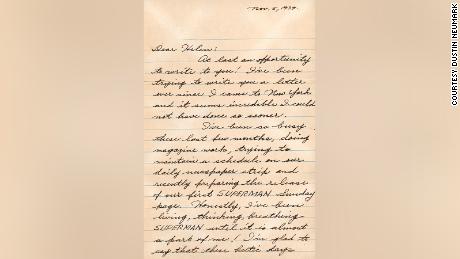 Joe Shuster letter to Helen Cohen, Nov. 5, 1939 (2 of 4).