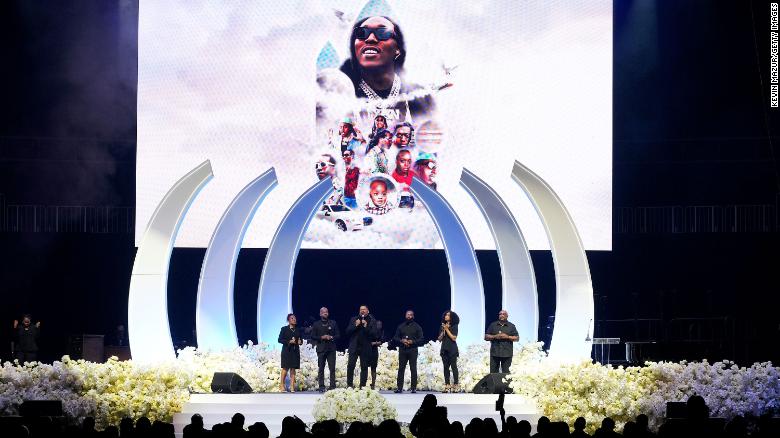 Thousands of fans honor life of Takeoff at funeral in Atlanta 