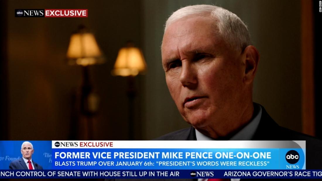 Hear what Pence said about what Trump tweeted during January 6