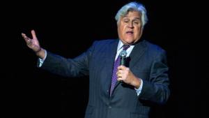 Comedian Jay Leno performs a standup routine at the RP Funding Center in Lakeland Fla. on Jan. 5, 2019. (AP Photo/Reinhold Matay)