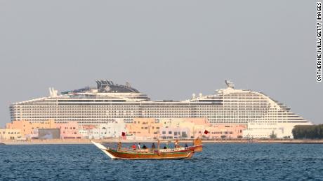 Os torcedores terão a chance de se hospedar em navios de cruzeiro em Doha, no Catar. 