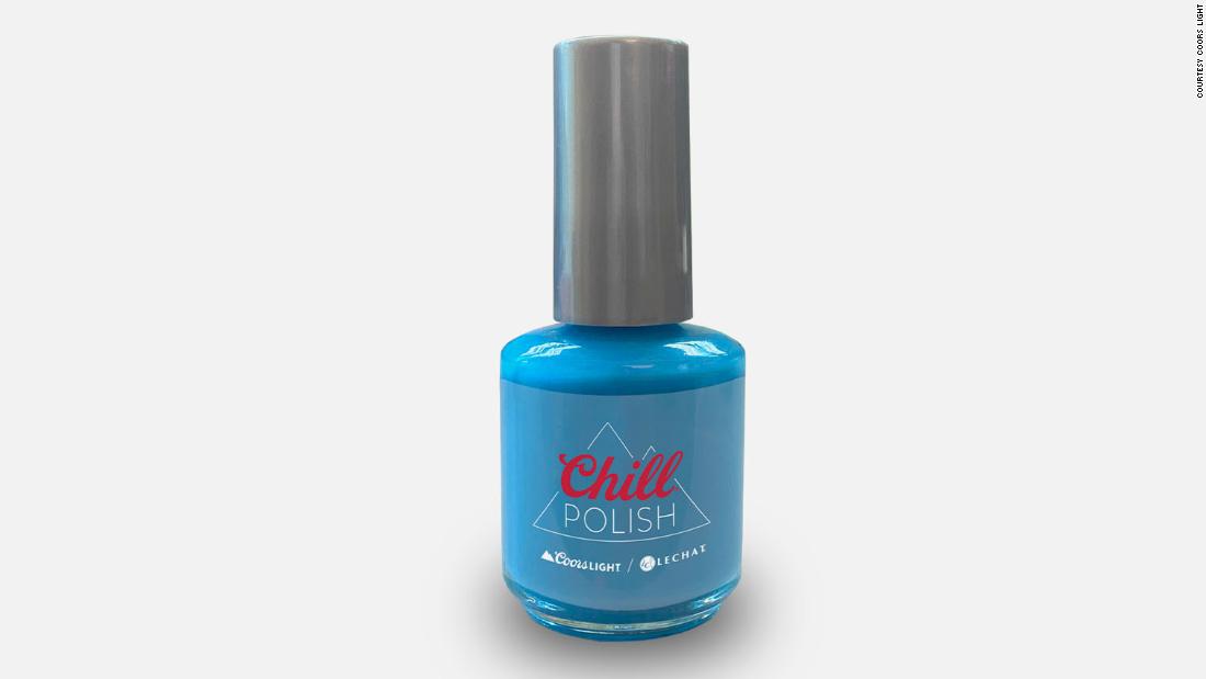 Coors Light's new nail polish changes color if your beer is cold enough to drink