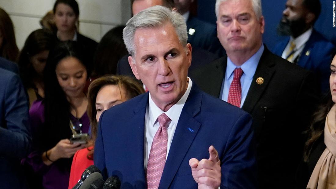 McCarthy tries to boost his conservative bona fides as pro-Trump lawmakers threaten his speaker bid