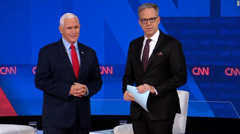 Watch Pence's response when asked if he'll support Trump in 2024