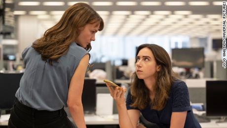 Carey Mulligan and Zoe Kazan play New York Times reporters in the fact-based movie &quot;She Said.&quot;