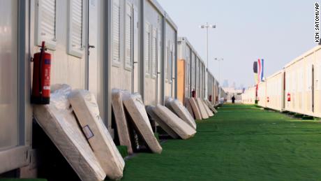 World Cup fans acclimatize to desert accommodation