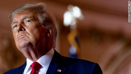 FILE - Former President Donald Trump announces he is running for president for the third time as he pauses while speaking at Mar-a-Lago in Palm Beach, Fla., Nov. 15, 2022. Attorney General Merrick Garland named a special counsel on Friday to oversee the Justice Department&#39;s investigation into the presence of classified documents at former President Donald Trump&#39;s Florida estate as well as key aspects of a separate probe involving the Jan. 6 insurrection and efforts to undo the 2020 election. 