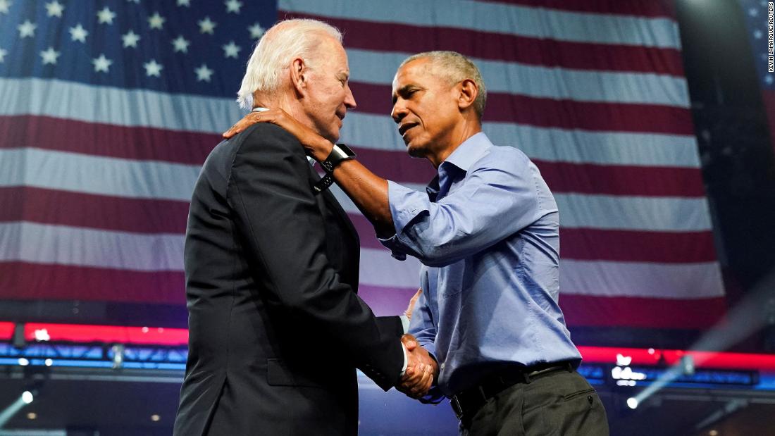 Biden and former President Barack Obama attend a campaign event for Democratic senatorial candidate John Fetterman and Democratic nominee for Pennsylvania governor Josh Shapiro in November 2022. Fetterman went on to &lt;a href=&quot;https://www.cnn.com/2022/11/09/politics/john-fetterman-dr-oz-pennsylvania-senate-race-results&quot; target=&quot;_blank&quot;&gt;defeat opponent Mehmet Oz&lt;/a&gt; in one of the most closely-watched races of the midterms.