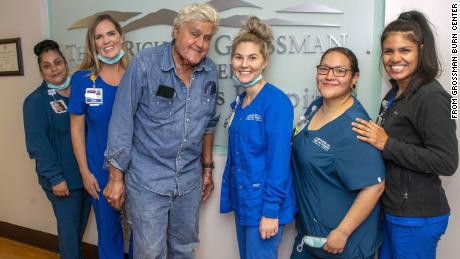 Jay Leno released from the hospital after burn injuries