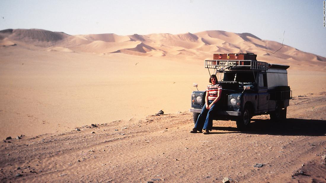 This couple drove across the world in a Land Rover during the 1970s