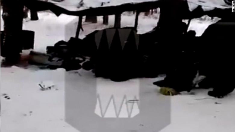 Video purports to show new Russian recruits camped out in snow with little shelter