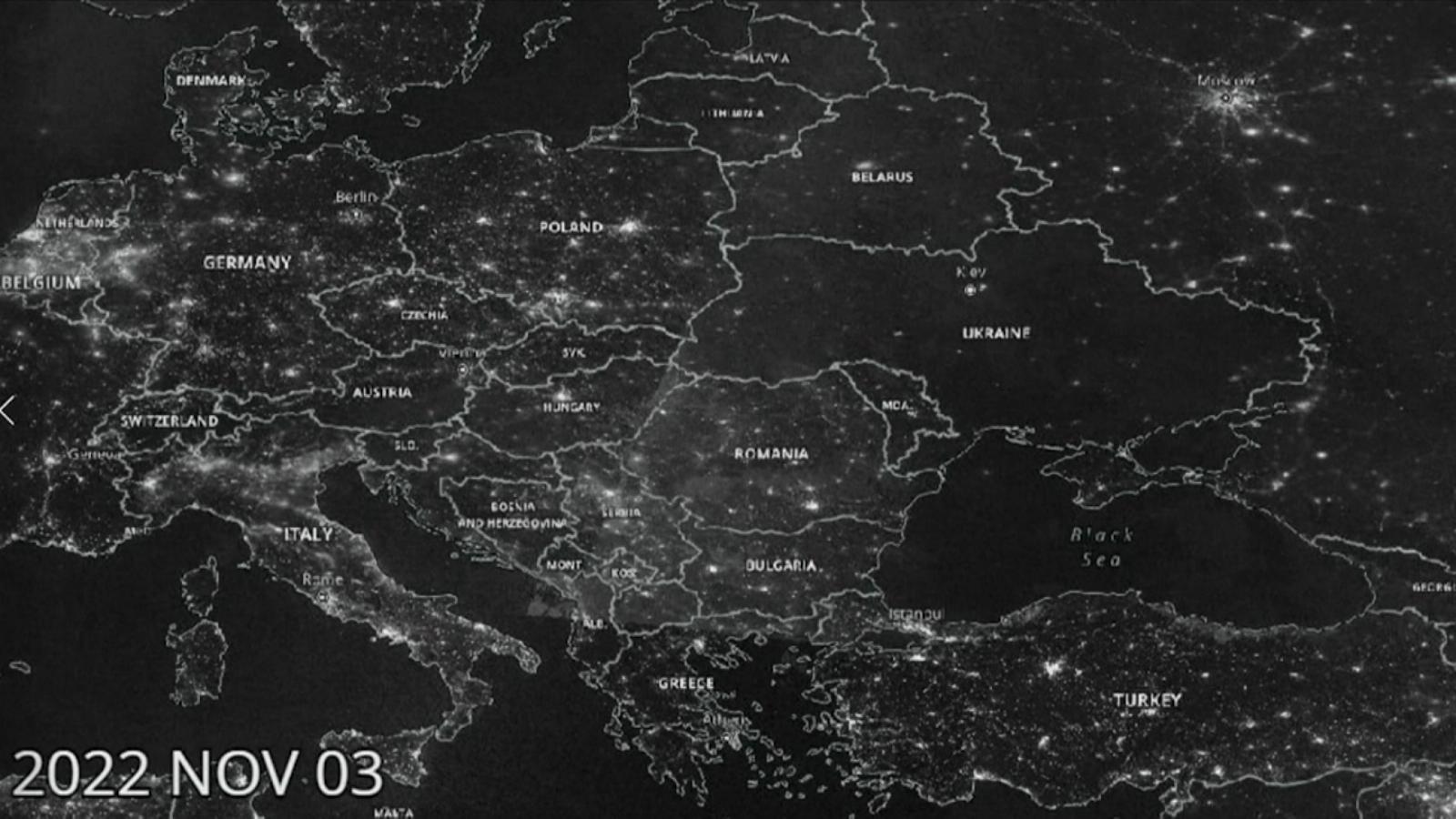 Mira Las Impactantes Imágenes Satelitales Que Muestran A Ucrania En La Oscuridad Cnn Video 9711