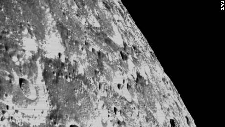 On the sixth day of the Artemis I mission, Orion&#39;s optical navigation camera captured black-and-white images of craters on the moon below. 