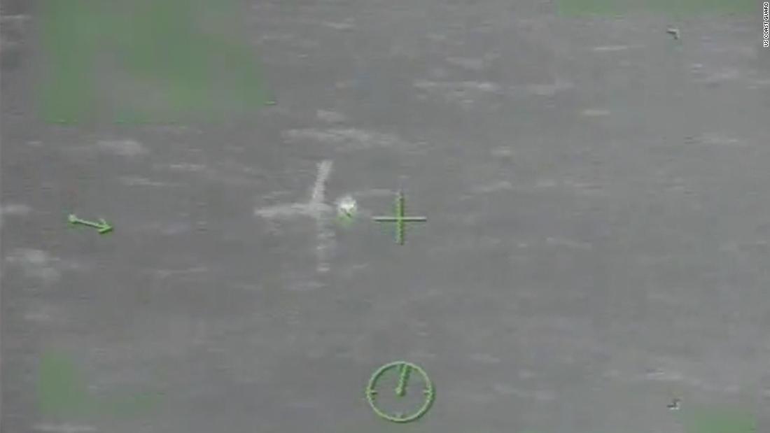 Watch US Coast Guard rescue man in Gulf of Mexico