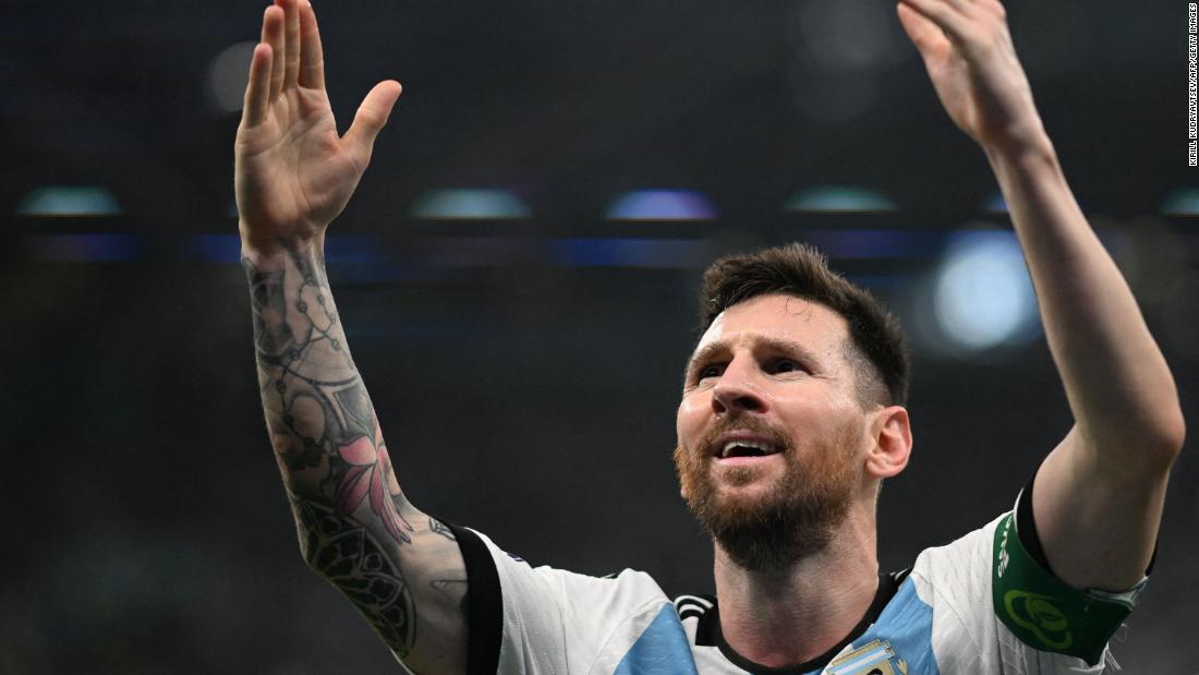 Argentina&#39;s Lionel Messi celebrates scoring the opening goal against Mexico on November 26. Argentina went on to win the match 2-0.