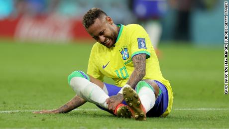 Neymar injured his ankle in Brazil&#39;s first match of the tournament. 