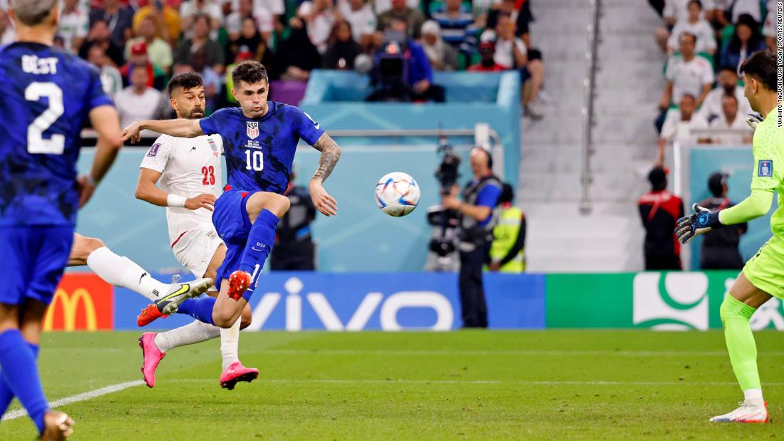 American star Christian Pulisic scores the only goal in the match against Iran on November 29. With the victory, the United States advanced to the tournament&#39;s knockout stage.