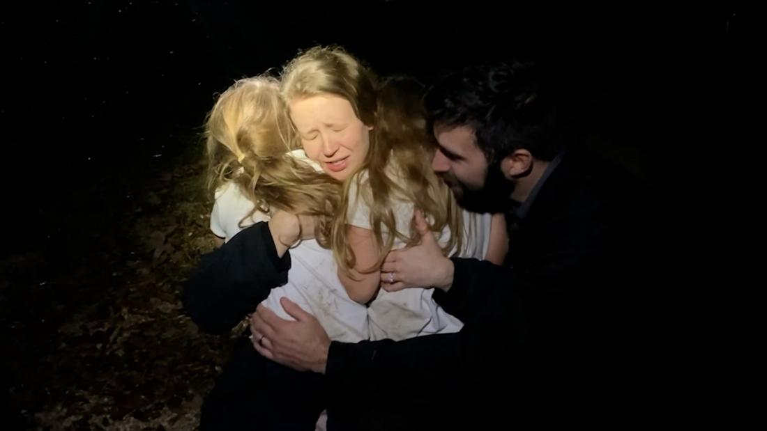 See the touching moment two girls are reunited with parents after going missing