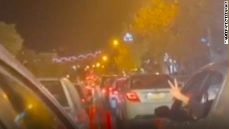 People in Iran celebrated the national team&#39;s defeat to the US on Tuesday night. 