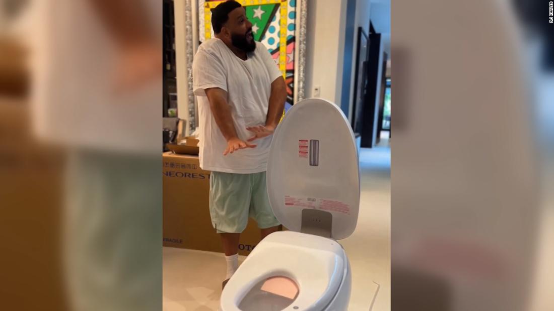 Drake gifts DJ Khaled four 'amazing' toilet bowls