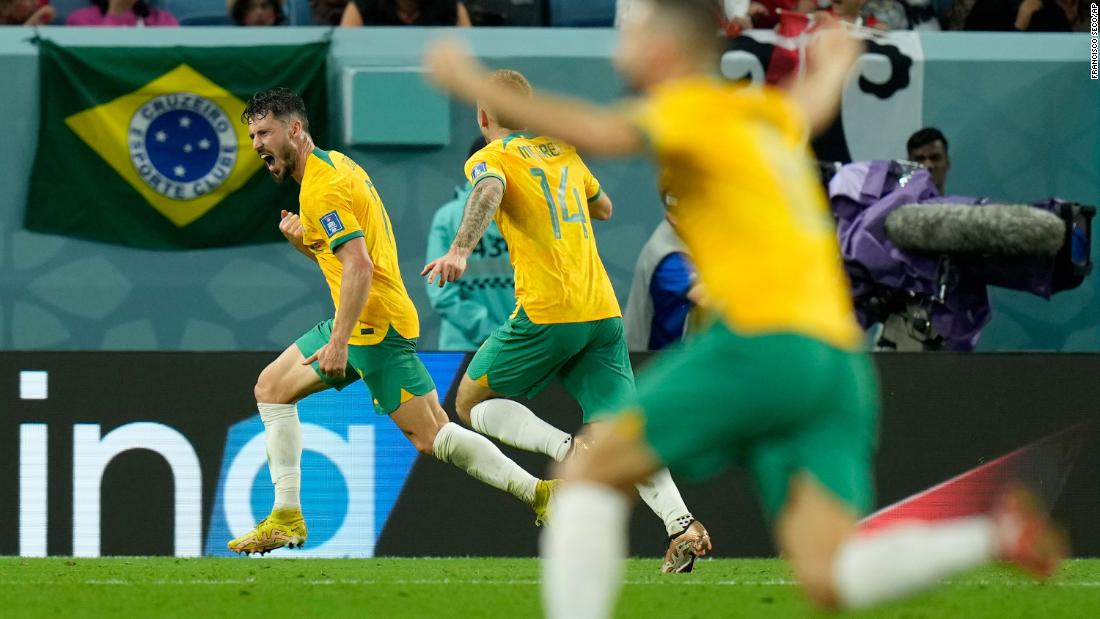 Australia stuns Denmark to book surprise ticket to knockout stage