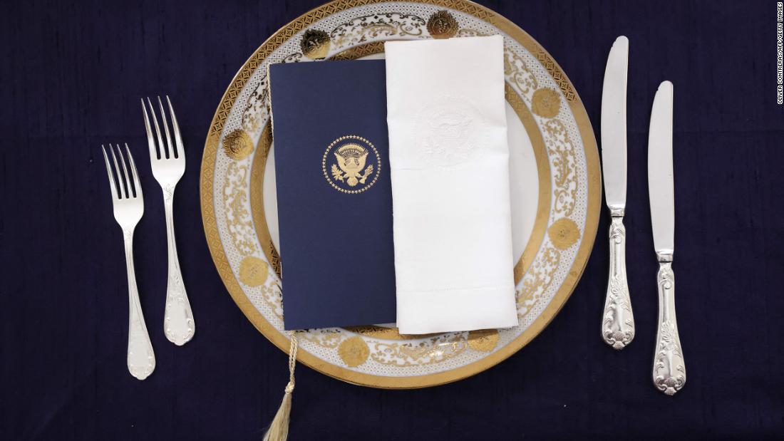 The Bidens' first state dinner features butter-poached lobster with a side of hospitality