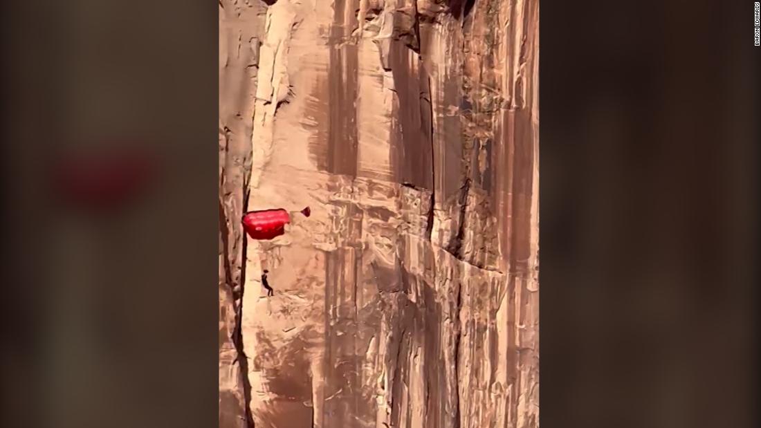 Tourists capture BASE jumper slamming into cliff on video – CNN Video