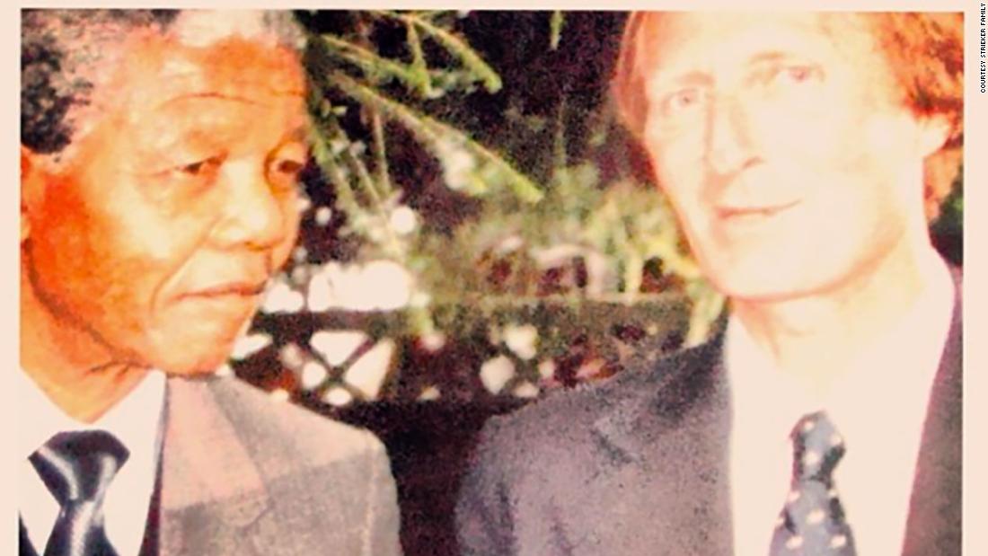 Strieker interviewed South African President Nelson Mandela shortly after his 1994 election, a momentous occasion for the country and a career highlight for Strieker.