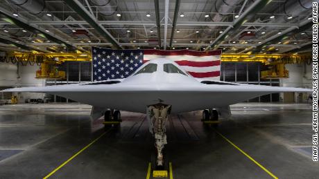 The B-21 Raider was unveiled to the public at a ceremony December 2, 2022 in

Palmdale, Calif. Designed to operate in tomorrow&#39;s high-end threat environment, the B-21 will play a critical role in ensuring America&#39;s enduring airpower capability. (U.S. Air Force photo)