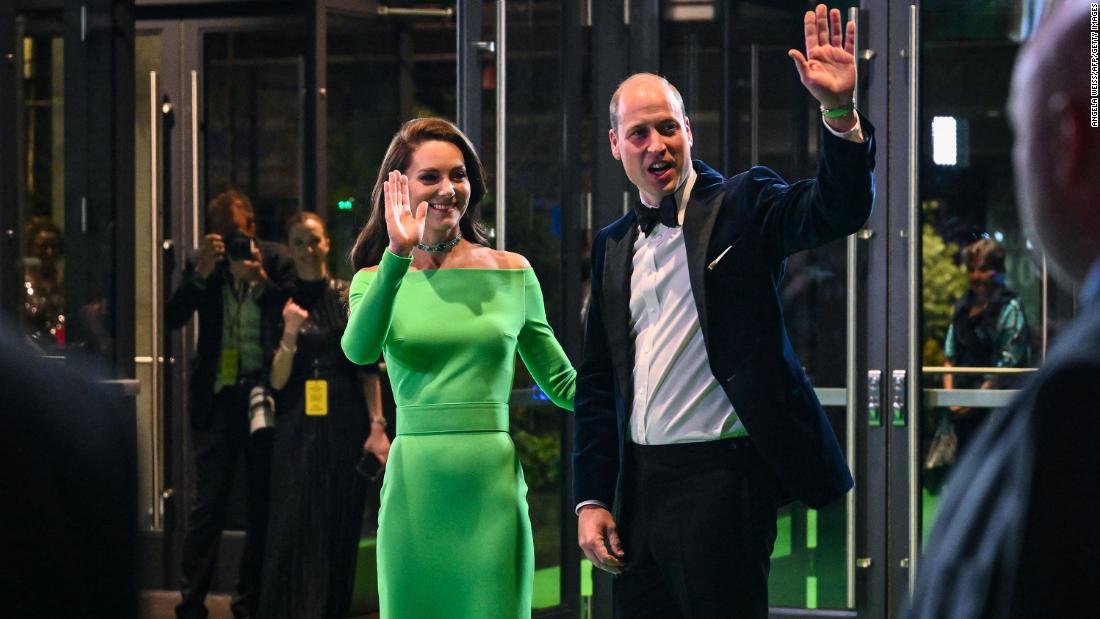 Britain&#39;s Prince William and Catherine, Princess of Wales, arrive for the Earthshot Prize awards at the MGM Music Hall in Boston, Massachusetts on Friday, December 2. 