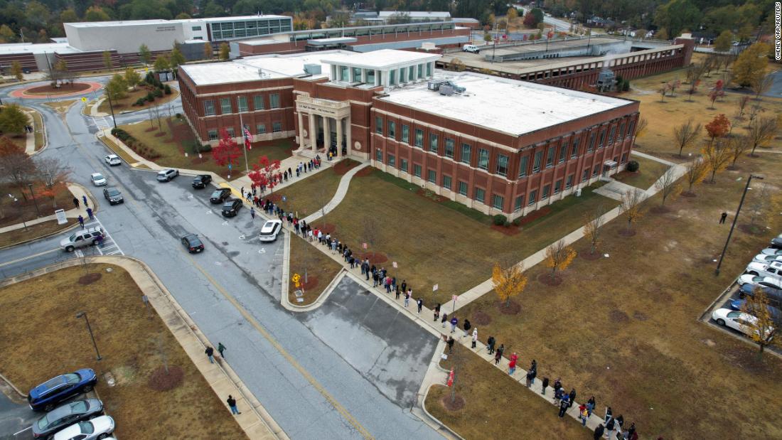A line of early voters stretches outside the City Services Center in Columbus, Georgia, on November 26. About 300,000 Georgians voted early each day that week, &lt;a href=&quot;https://www.cnn.com/2022/12/03/politics/georgia-senate-runoff-voters-charts-warnock-walker-dg/index.html&quot; target=&quot;_blank&quot;&gt;setting records for early voting turnout in the state&lt;/a&gt;.