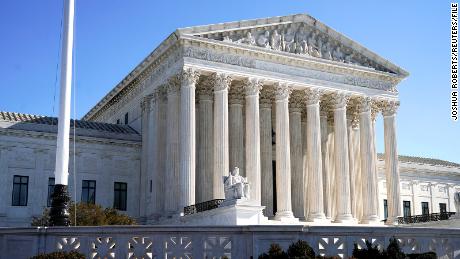 The US Supreme Court is seen in Washington, DC, on January 26, 2022. 