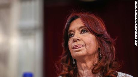 Vice President of Argentina Cristina Fernández de Kirchner in congress on March 1, 2022, in Buenos Aires. 
