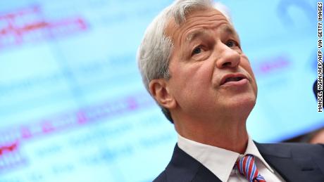 JP Morgan Chase &amp; Co. Chairman &amp; Chief Executive Officer Jamie Dimon testifies before the House Financial Services Committee on accountability for mega banks in the Rayburn House Office Building on Capitol Hill in Washington, DC on April 10, 2019. (Photo by MANDEL NGAN / AFP) (Photo by MANDEL NGAN/AFP via Getty Images)