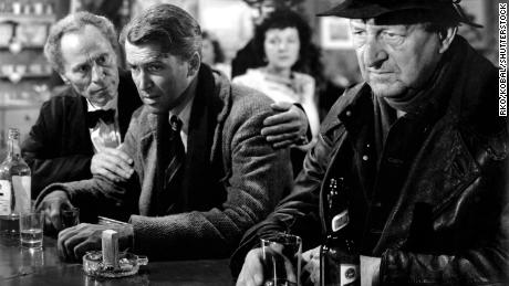 William Edmunds and James Stewart in 1946&#39;s &quot;It&#39;s A Wonderful Life.&quot;