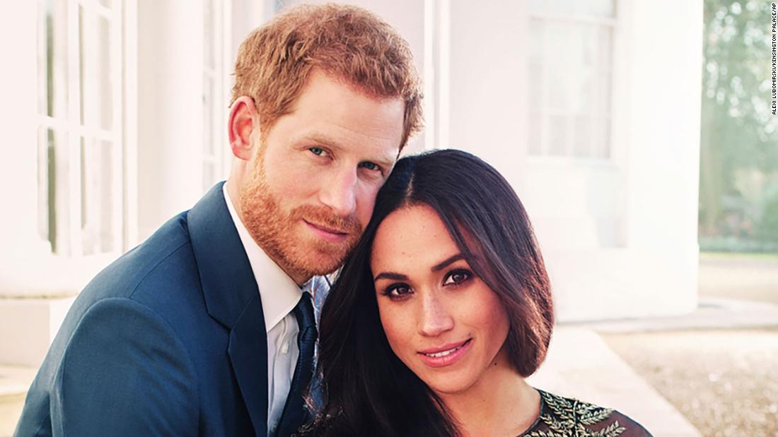 This engagement photo &lt;a href=&quot;https://www.cnn.com/2017/12/21/europe/prince-harry-meghan-markle-official-photos-intl/index.html&quot; target=&quot;_blank&quot;&gt;was released by Kensington Palace&lt;/a&gt;.
