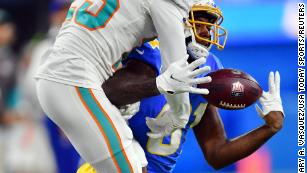 Kansas City Chiefs wide receiver Justin Watson (84) gets set on offense  during an NFL pre-season football game against the Washington Commanders  Saturday, Aug. 20, 2022, in Kansas City, Mo. (AP Photo/Peter