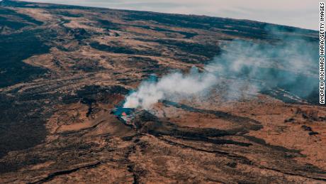 Mauna Loa Volcano erupts on the Big Island of Hawaii&gt;&gt; on DECEMBER 9 in Mauna Loa, Big Island of Hawaii, Hawaii. (Photo by Andrew Richard Hara/Getty Images), HI - DECEMBER 9: &lt;&lt;Lava fissures flow downslope from the north flank of Mauna Loa Volcano&gt;&gt; on DECEMBER 9 in Hilo, Hawaii. (Photo by Andrew Richard Hara/Getty Images)