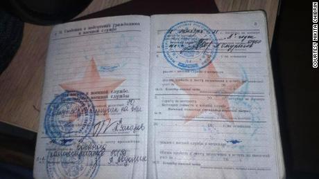 Nikita Chibrin&#39;s military documents.