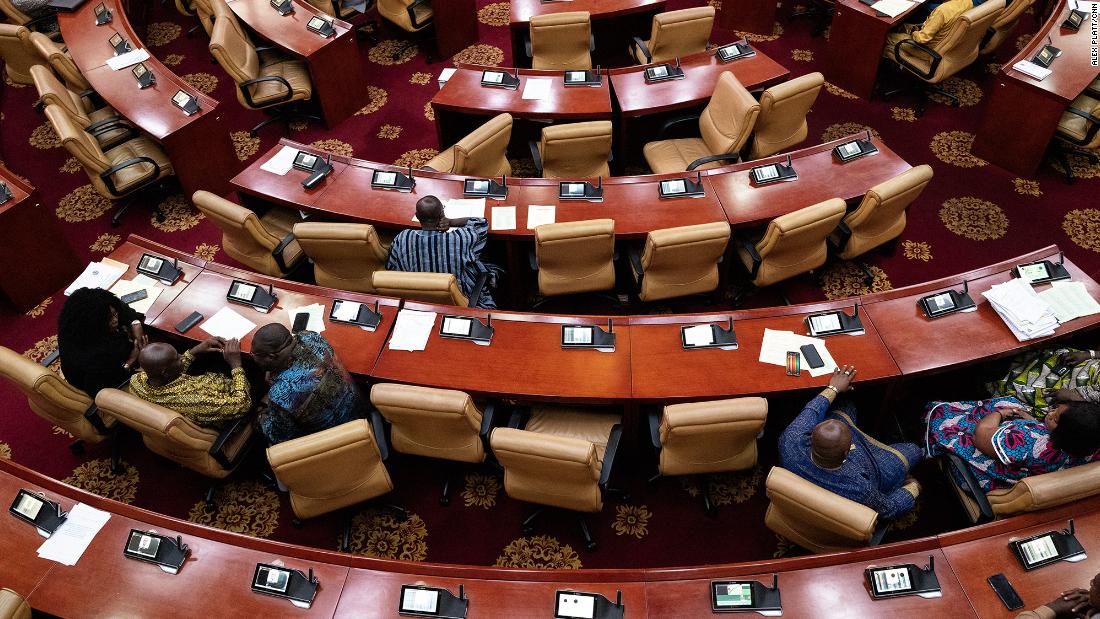 Ghana&#39;s parliament in session.