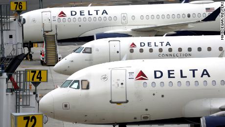 Delta Airlines passenger jets are pictured outside the newly completed 1.3 million-square foot $4 billion Delta Airlines Terminal C at LaGuardia Airport in the Queens borough of New York City, New York, U.S., June 1, 2022. 