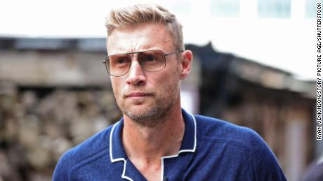 Andrew Flintoff is pictured in Manchester, England in August 2022.
