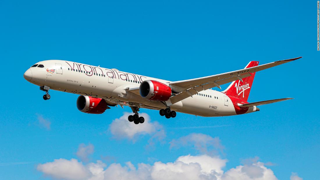 Virgin to fly 'net-zero' transatlantic Boeing 787